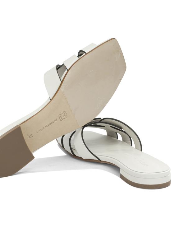 26SS 세르지오 레반테시 뮬/슬리퍼 NORMA6TRYDE LATTE White - SERGIO LEVANTESI