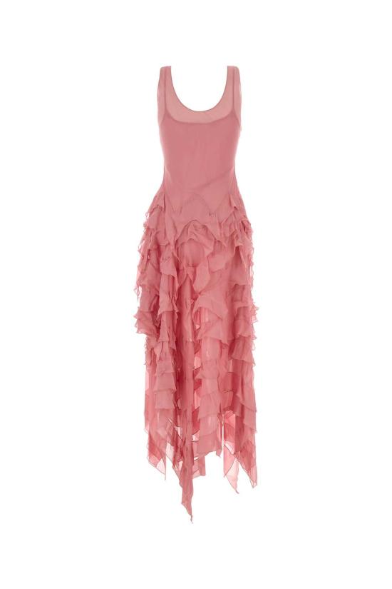 26SS 블루마린 롱 원피스 4A442A N0114 Pink - BLUMARINE