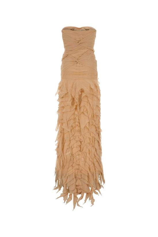 26SS 블루마린 롱 원피스 4A408A N0820 Pink - BLUMARINE