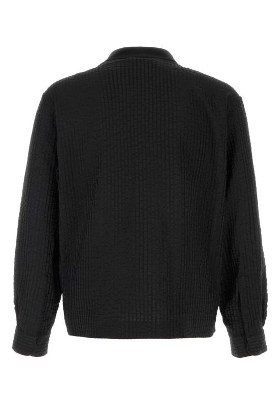 26SS 조르지오 아르마니 긴팔 셔츠 GM003579TE14673 UC001 Black - GIORGIO ARMANI