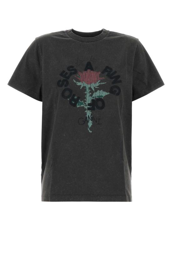 26SS 가니 반팔 티셔츠 A1050171 252 Black