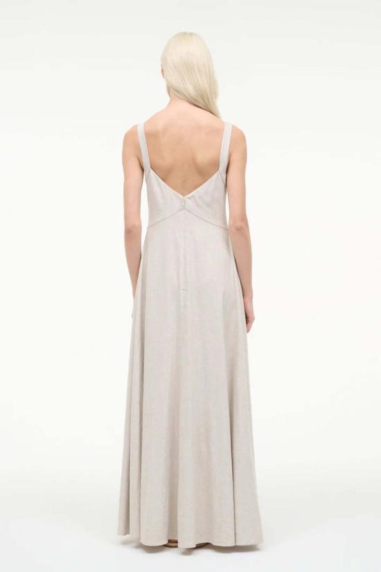  스타우드 롱 원피스 스토드 매디슨 린넨 드레스 내추럴 - STAUD