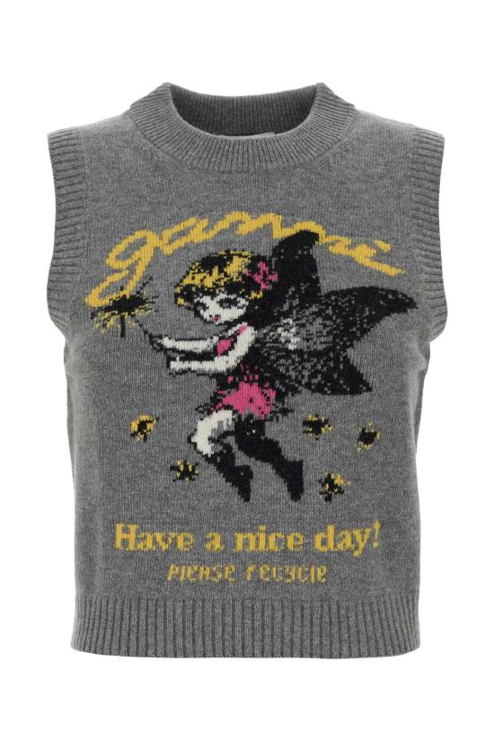 26SS 가니 스웨터 A1070269 920 Grey