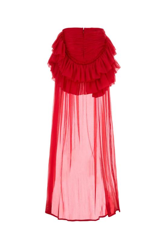 26SS 드리스 반 노튼 스커트 2610108193040 352 Red - DRIES VAN NOTEN