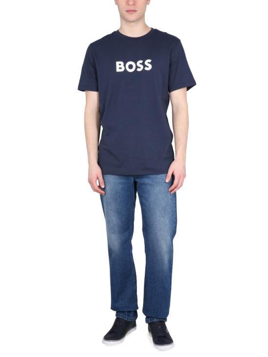 26SS 보스 반팔 티셔츠 50491706 10249533413 BLUE - BOSS