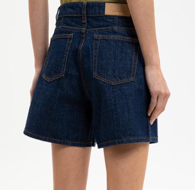 26SS 아미 코튼 아미 파리 헤리티지 라벨 쇼츠 FSO839DE0122 402 INDIGO - AMI