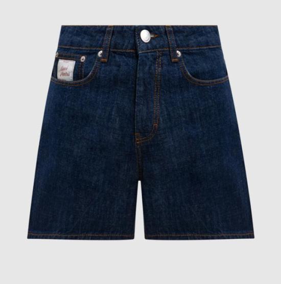 26SS 아미 코튼 아미 파리 헤리티지 라벨 쇼츠 FSO839DE0122 402 INDIGO