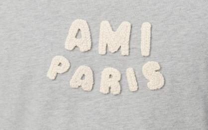26SS 아미 반팔 티셔츠 UTS371724 A079 GRISCHINE BLANCCREME - AMI