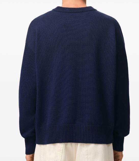 26SS 아미 ADC 울 & 코튼 크루넥 하트 스웨터 UKS859KN0156 A116 ENCRE ECRU - AMI