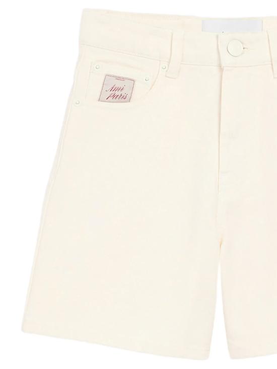26SS 아미 코튼 쇼츠 아미 파리 헤리티지 라벨 FSO839DE0126 136 BLANCCREME - AMI