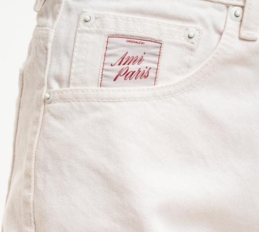 26SS 아미 코튼 쇼츠 아미 파리 헤리티지 라벨 FSO839DE0126 136 BLANCCREME - AMI