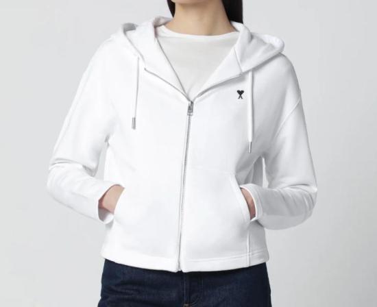 26SS 아미 후드 티셔츠 FSW783730 100 BLANC