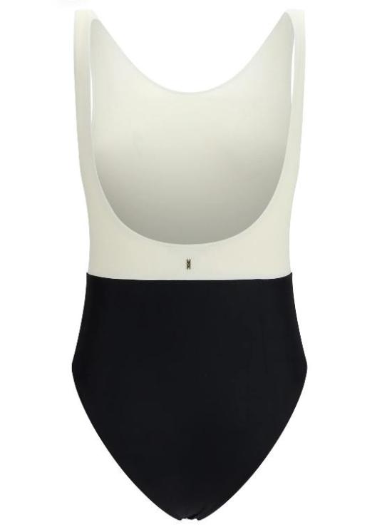 26SS 아미 원피스 수영복 FBW313AW0011 1360 BLANCCREME NOIR - AMI