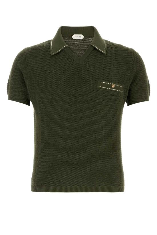 26SS 베르사체 폴로 티셔츠 10240411A17407 1GM10 Green