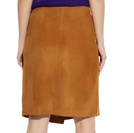 26SS 아미 미디 스커트 FSK463LH0059 236 CARAMEL - AMI