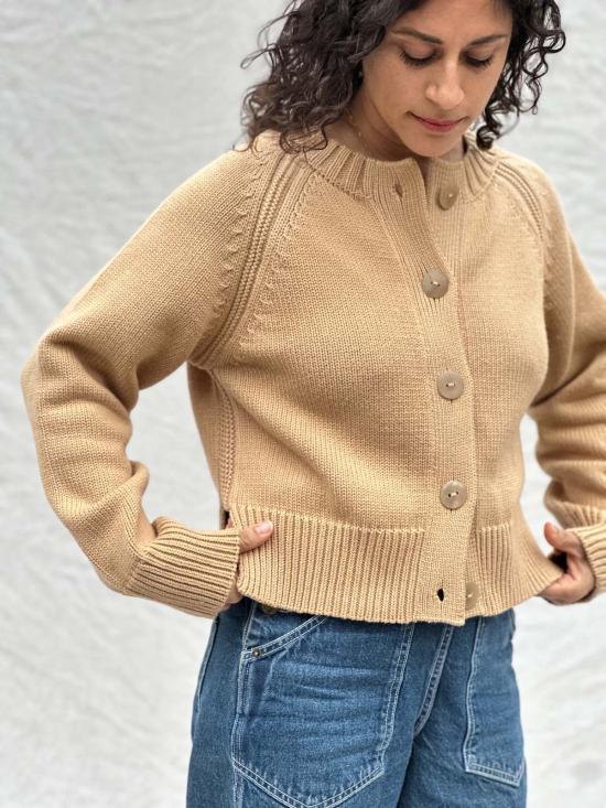  DAĒZA 가디건 다에자 코튼 알파카 래글런 - OTHER BRANDS