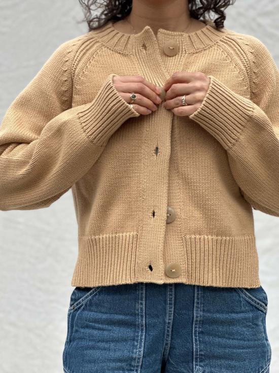  DAĒZA 가디건 다에자 코튼 알파카 래글런