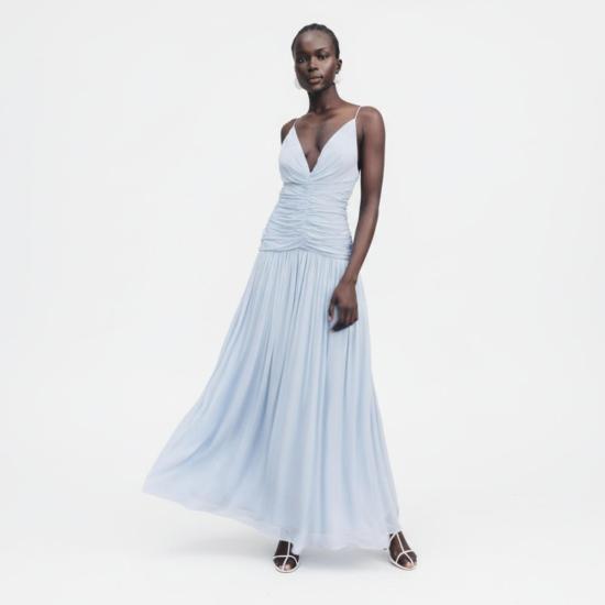  Shona Joy 롱 원피스 쇼나 조이 주노 개더드 보디스 맥시 드레스 아카디안 블루