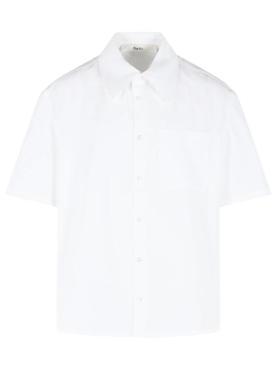 26SS 세퍼 반팔 셔츠 MSS26WAYLONWHIWHITE FINE POPLIN White