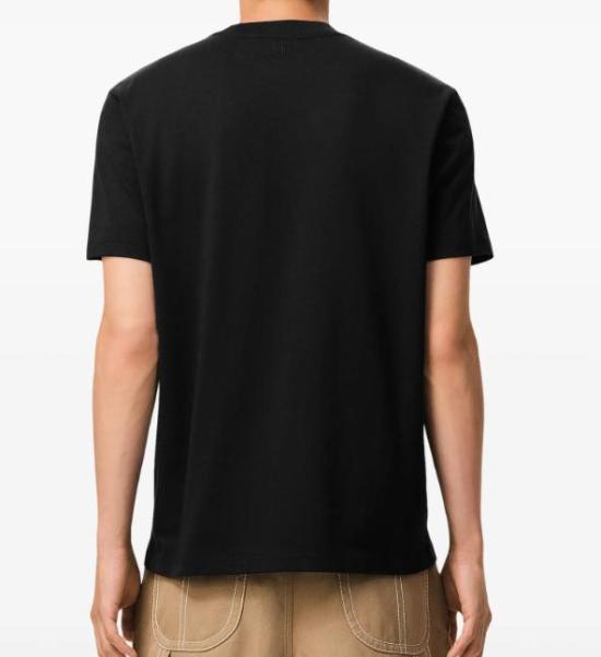 26SS 아미 스몰 하트 로고 라이트 코튼 저지 티셔츠 HTS346724 045 NOIR BLANCCREME - AMI