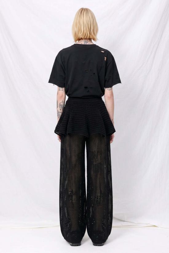  이사 볼더 숏 스커트 포인트엘 플레어 마이크로 스커트 블랙 - ISA BOULDER