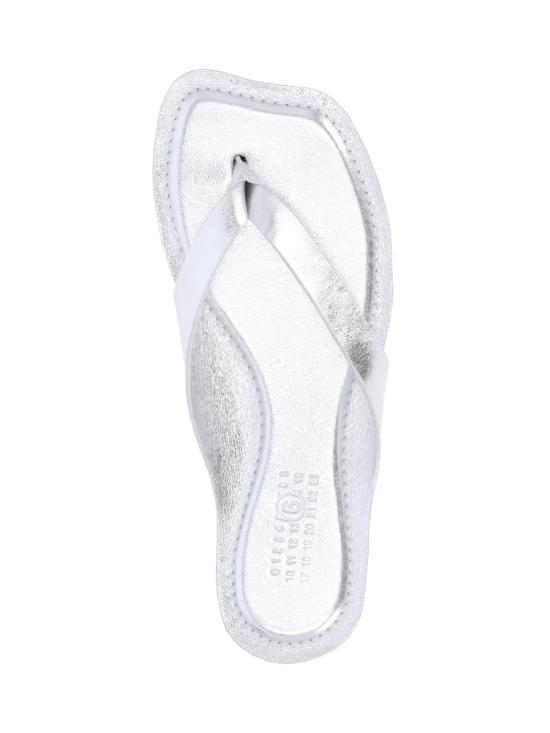 26SS MM6 메종마르지엘라 뮬/슬리퍼 S66WP0119 P7703 T9002 Silver - MM6 MAISON MARGIELA