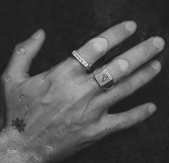  수 더 보이 반지 러버 링 실버 - SUE THE BOY