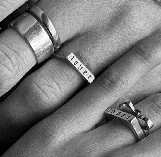  수 더 보이 반지 러버 링 실버 - SUE THE BOY