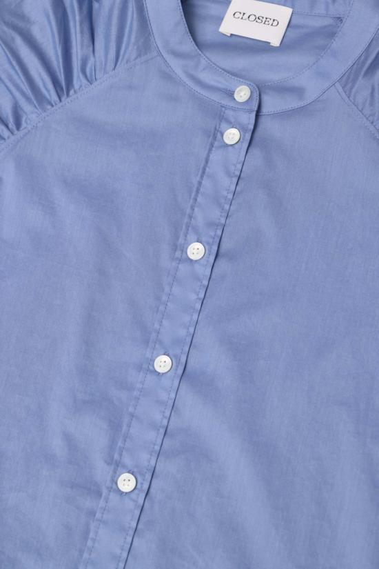  클로즈드 셔츠 개더드 래글런 셔츠 스톤 블루 - CLOSED