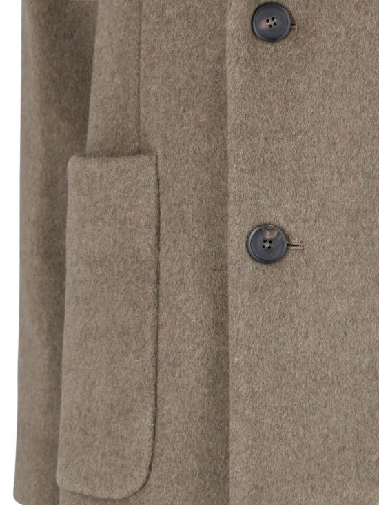 25FW 아워레가시 로브 오버코트 M4251RD DISRUPTIVE MOSS KILO MELTON Brown - OUR LEGACY