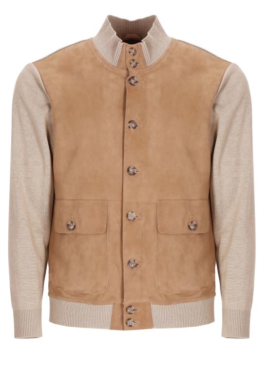 26SS 더 잭 레더스 무스탕 RIVERSIDE KNIT SUEDE11 Beige