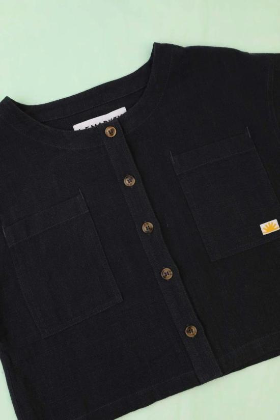  LF 마키 셔츠 L.F.Markey Beau 탑 네이비 블루 - L.F.MARKEY