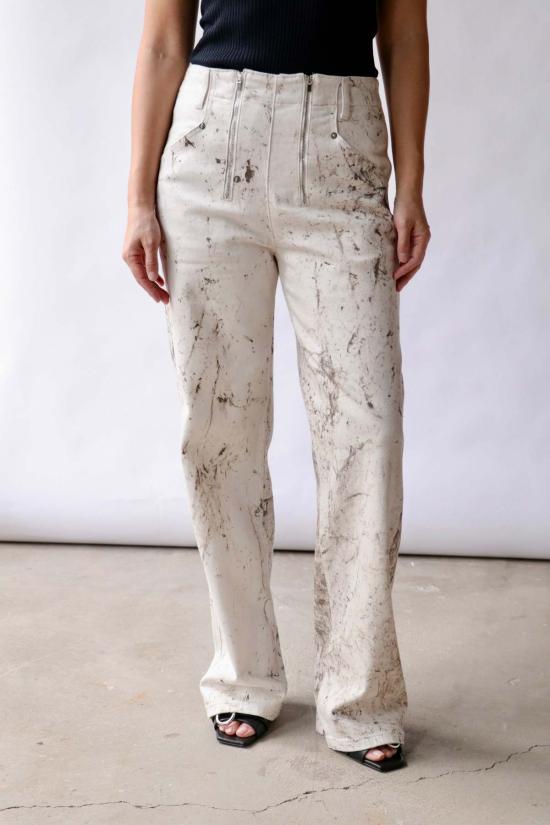  티비 데님 팬츠 칼시민 데님 피셔 진 - TIBI