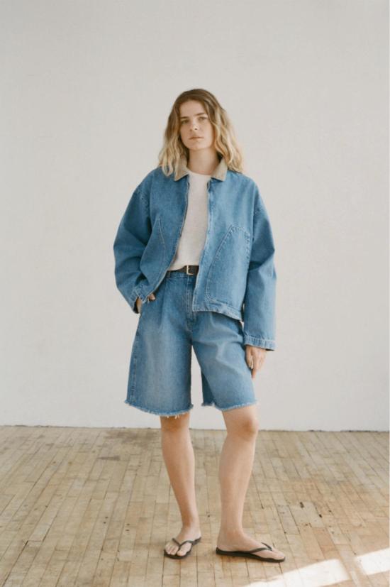  샤이나 모트 데님 숏팬츠 에밀 쇼트 - SHAINA MOTE