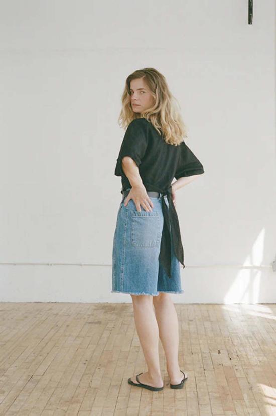  샤이나 모트 데님 숏팬츠 에밀 쇼트 - SHAINA MOTE