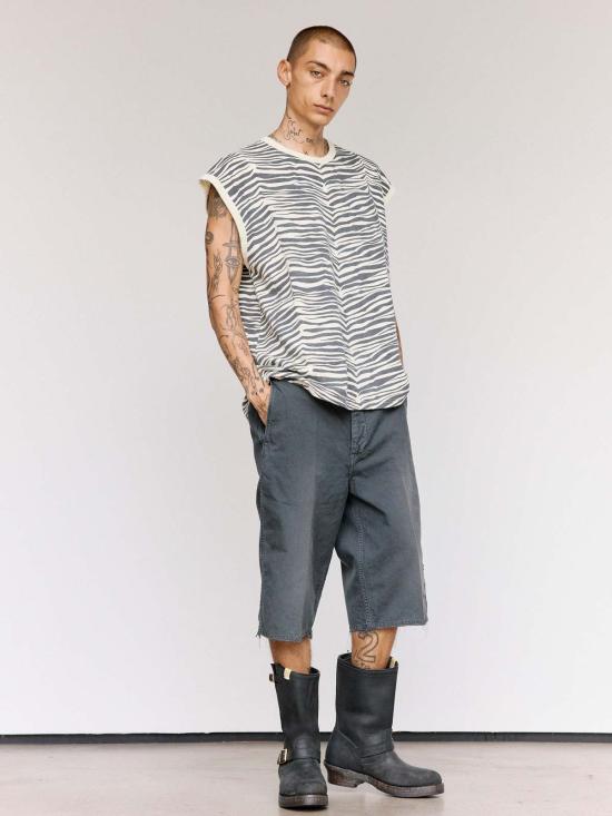  비즈빔 민소매 티셔츠 비스빔 점보 티셔츠 S/L 콰가 라이트 옐로우 - VISVIM