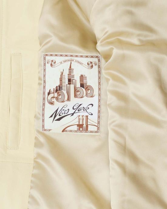  Museum Garments X Colbo 가죽 자켓 뮤지엄 가먼츠 X 콜라보 플라잉 재킷 버터 옐로우 - OTHER BRANDS