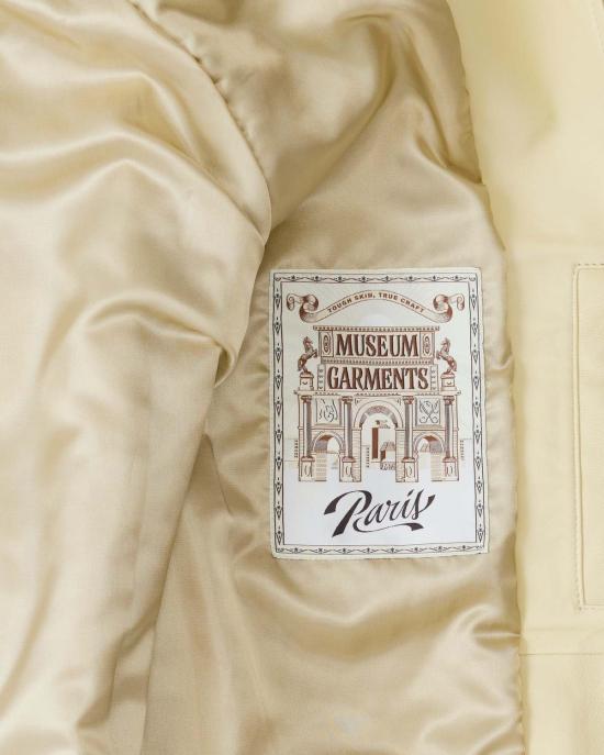  Museum Garments X Colbo 가죽 자켓 뮤지엄 가먼츠 X 콜라보 플라잉 재킷 버터 옐로우 - OTHER BRANDS