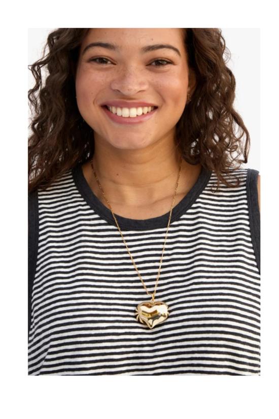  클레어 브이 팔찌 클레어 V. 그란데 마일러 하트 참 - CLEARE V.