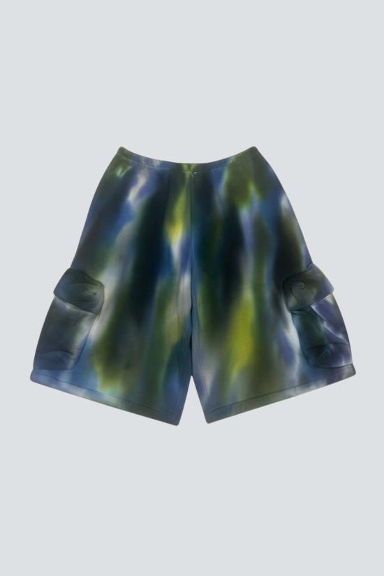  콜리나 스트라다 숏팬츠 Collina Strada Aurora Deadstock 플리스 라인스톤 카고 스웨트쇼츠 - COLLINA STRADA