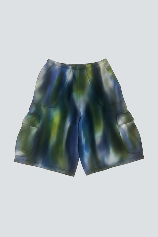  콜리나 스트라다 숏팬츠 Collina Strada Aurora Deadstock 플리스 라인스톤 카고 스웨트쇼츠 - COLLINA STRADA