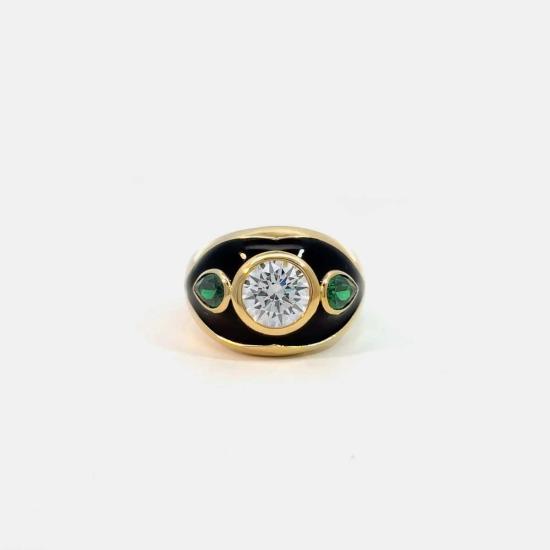  Moma's Eye 반지 모마스아이 루나 네라 칵테일 링