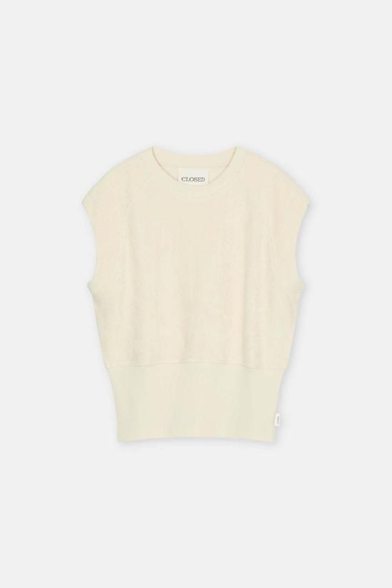  클로즈드 스웨터 허리선이 막힌 크루넥 , 위더릿 베이지 - CLOSED