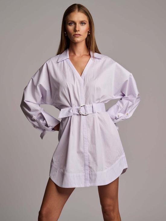  헤브론 숏 원피스 오드리 드레스 시슬 스트라이프 - HEVRON