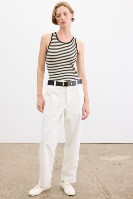  닐리로탄 크롭 팬츠 닐리 로탄 얼 팬츠 빈티지 크림