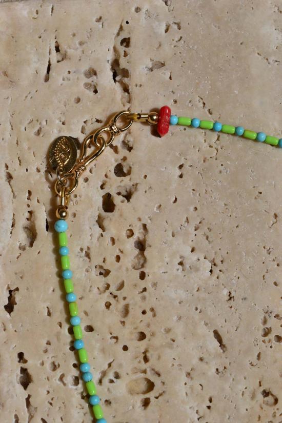  Punkwasp 목걸이/팬던트 펑크와스프 네온 나이츠 비즈 목걸이 - OTHER BRANDS