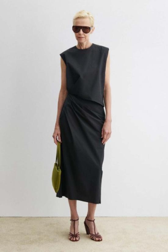  레이첼 코미 롱 원피스 리니 드레스