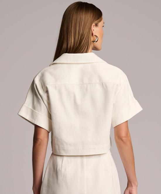  헤브론 셔츠 엘리슨 트윌 탑 화이트 - HEVRON