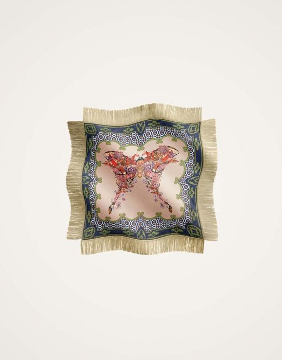  라 더블제이 머플러/스카프 La Double J 프린지 카레 스카프 마리포사 - LA DOUBLEJ