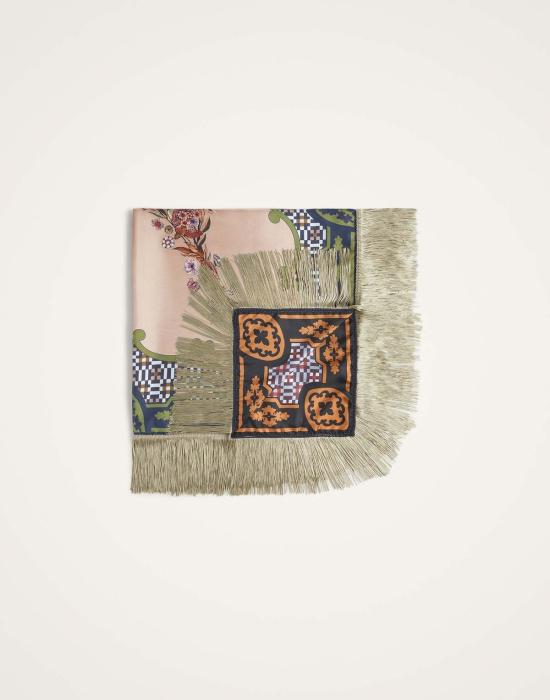  라 더블제이 머플러/스카프 La Double J 프린지 카레 스카프 마리포사 - LA DOUBLEJ